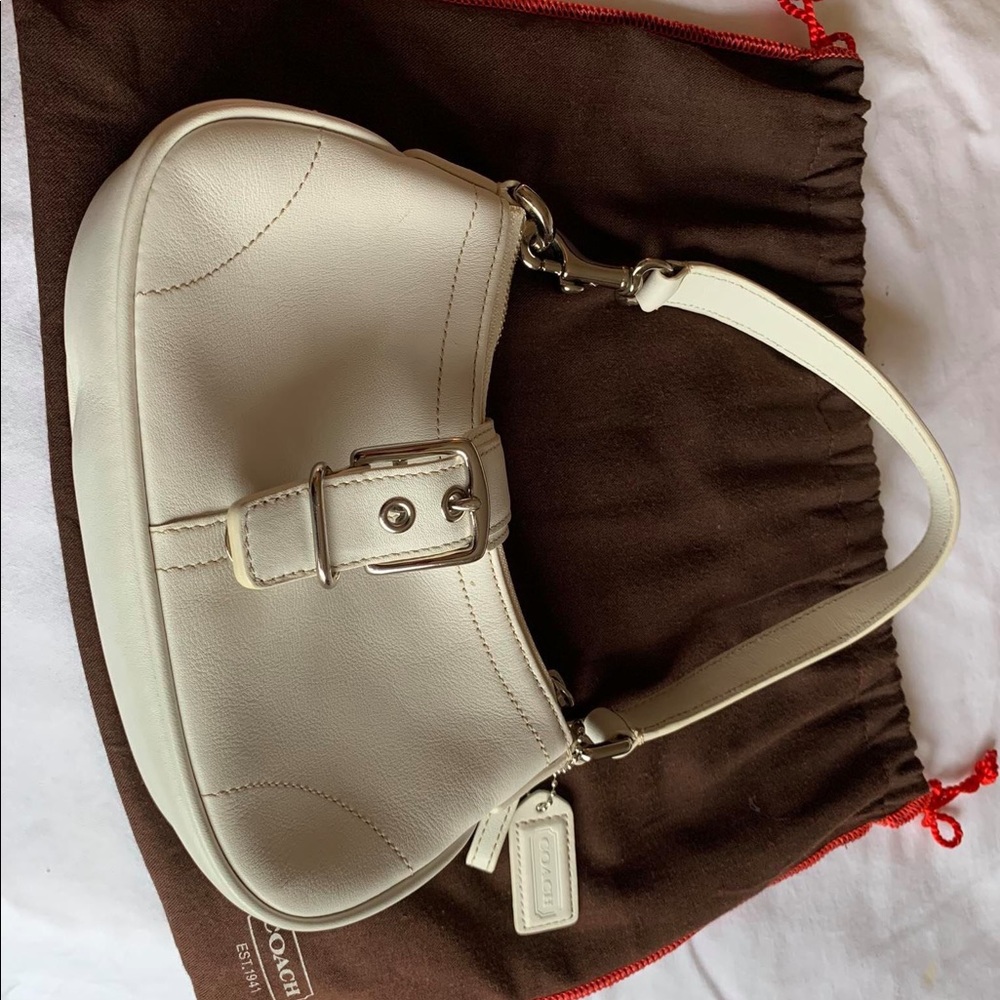 Original white vintage Coach handbag